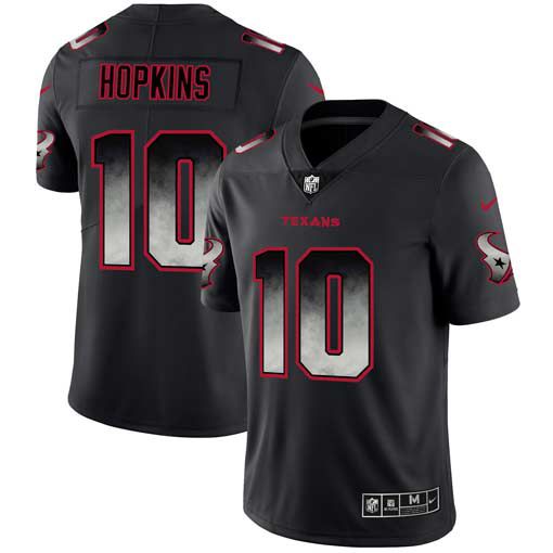 Men Houston Texans #10 Hopkins Nike Teams Black Smoke Fashion Limited NFL Jerseys->san francisco 49ers->NFL Jersey